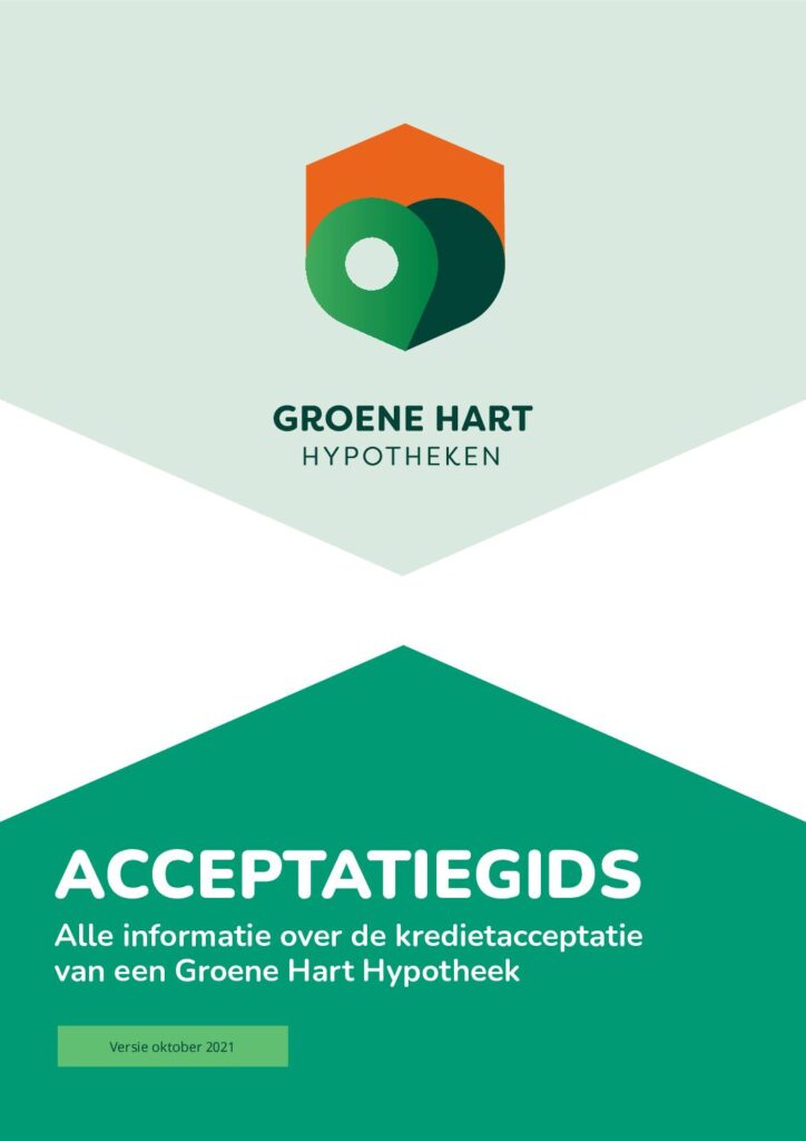 Acceptatiecriteria Groene Hart Hypotheek van oktober 2021