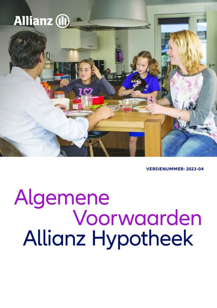 Allianz Hypotheekvoorwaarden van april 2023