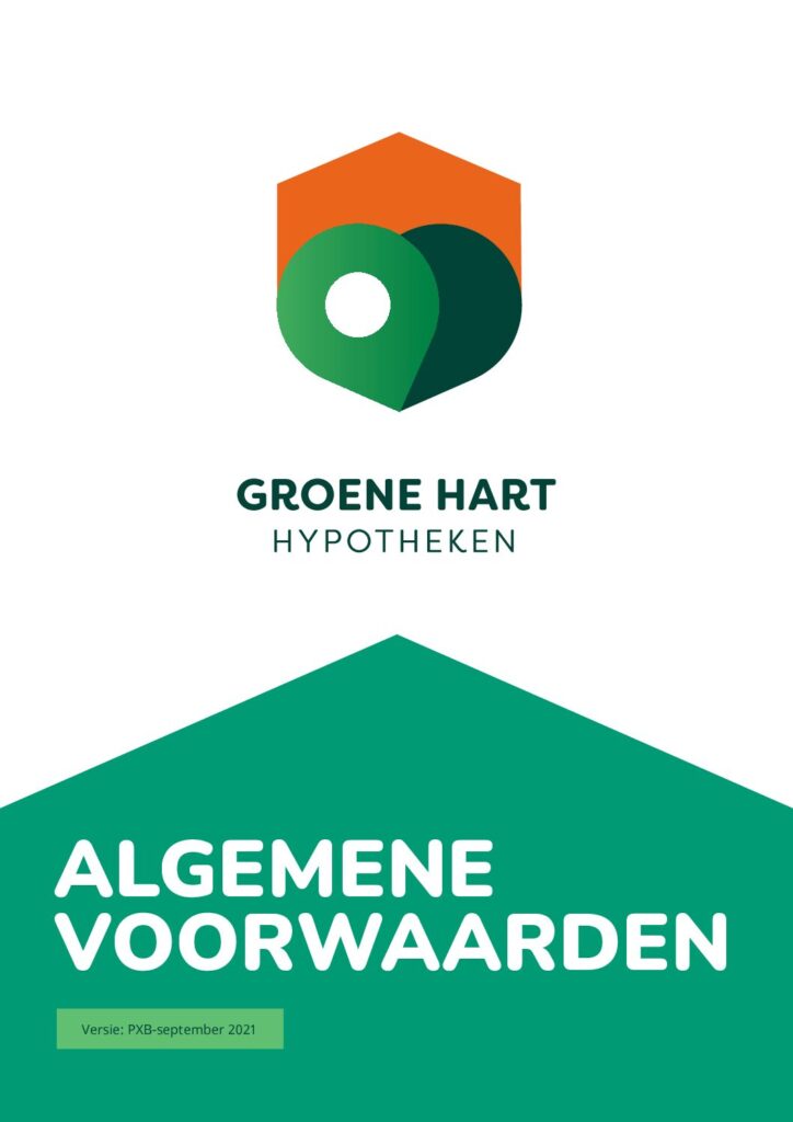 Groene Hart Hypotheekvoorwaarden van september 2021