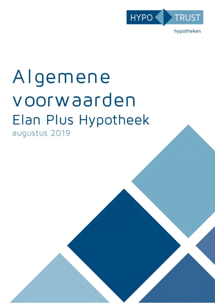 Hypotrust Elan Plus Hypotheekvoorwaarden van augustus 2019