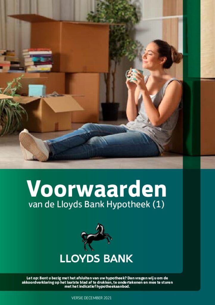 Lloyds Bank Hypotheekvoorwaarden van december 2021